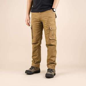 Pantalon cargo multi-poches imperméable pour homme en polyester/coton, randonnée en plein air, streetwear décontracté, taille XL, teinture unie, logo personnalisé - Product Image 3