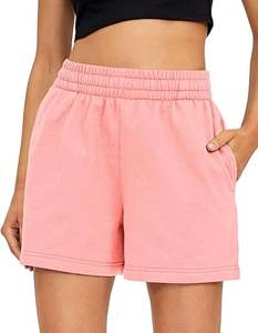 Shorts de survêtement pour femmes 100% coton molletonné avec logo personnalisé, vêtements de fitness, shorts de jogging pour femmes, shorts en coton molletonné pour filles - Product Image 1