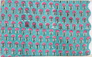 Wholesale Handmade <b>Indian</b> Cotton Fabric Sanganeri Hand Block Printed Fabric Raw Material Dress Fabric Bulk Order Supplier - Product Image 3