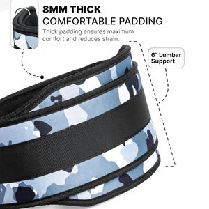 High Quality Thick Neoprene Breathable Adjustable Buckle Dip <b>Weight</b> Lifting <b>Belt</b> <b>Chain</b> for Gym Fitness Body Building Unisex - Product Image 3