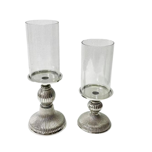 Cast Aluminium <b>Hurricane</b> Candle Holder With Glass Chimneys in Mirror Polish Home Decoration Gold Color Stylish Logo Handmade - Product Image 5