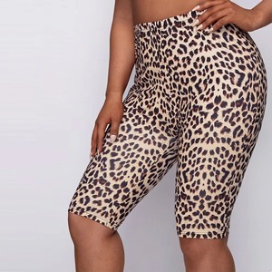 Shorts de Yoga con Estampado de Leopardo para Mujer, al por Mayor, Personalizados, de Cintura Alta, Sin Costuras, Levanta Glúteos, para Entrenamiento - Product Image 1