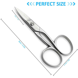 Ciseaux de manucure et pédicure multifonctionnels en acier inoxydable de haute qualité, durables, avec pointe droite et tranchante pour la coupe des cuticules et des ongles - Product Image 2