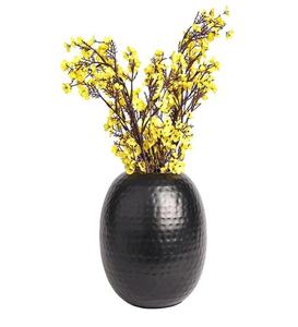 Florero Moderno de Metal Martillado con Diseño Moderno, Colores Personalizables, Base Antideslizante, Decoración Ligera para Mesa - Product Image 1