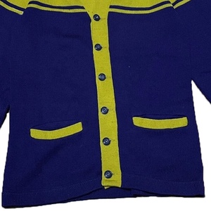 Manufacturer OEM Custom Design Purple And Gold Knitted <b>Cardigan</b> <b>Men's</b> Sweater Full Sleeve Button School Uniform <b>Cardigan</b> - Product Image 3
