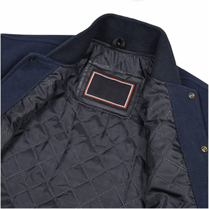 Hot Selling Custom Cool Style 100% Wool Winter Varsity Jacket for <b>Men</b> Baseball Bomber Leather Varsity Jackets with Canvas Fabric - Product Image 5