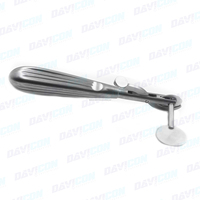 Coupe-doigts manuel réutilisable en acier inoxydable à finition mate, instrument chirurgical