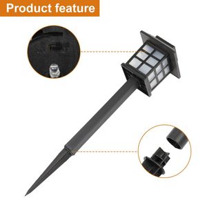 Spedizione Gratuita 6 Lanterne Solari a LED Bianche per Cortile e Giardino Esterno Alimentate a Batteria DC YJ - Product Image 5