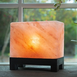 Lámpara de Mesa de Sal del Himalaya LED USB al por Mayor, Luz Nocturna Interior para Dormitorio, Colorida, Estilo Feng Shui, Tallada para Decoración del Hogar - Product Image 3