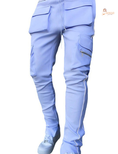 Nouvel Arrivage – Pantalon Cargo Décontracté pour Homme, Taille Haute, Léger, 100% Coton Toile, Coupe Droite, Grandes Tailles - Product Image 2