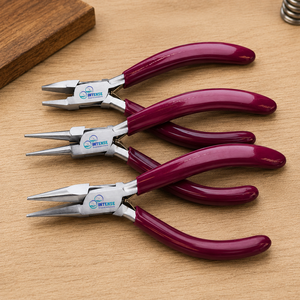 Professional Jewelry Making <b>Pliers</b> <b>Set</b> Chain Nose Round Nose Flat Nose Stainless Steel Beading Repair Tool - Product Image 5