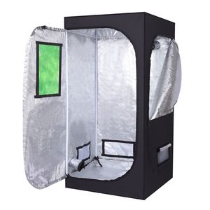 Tenda Idroponica Smontabile LY per Uso Domestico 80*80*160cm con Finestra Verde Nera, Attrezzatura per Irrigazione e Idroponica - Product Image 1