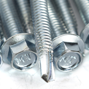 Premium Carbon Steel Hex Washer Head Self-Drilling <b>Screws</b> (Metric/Inch) Zinc Coated Class 8 Heavy Duty Corrosion Resistant - Product Image 6