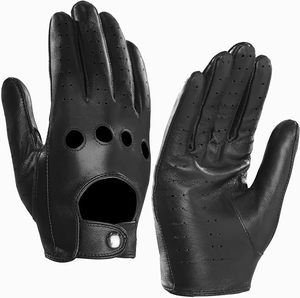 Guantes de Conducción de Cuero, Largos hasta la Muñeca, Transpirables, con Pantalla Táctil, Sin Forro, para Invierno, Playa, Casual, Deportivos, Cálidos - Product Image 3
