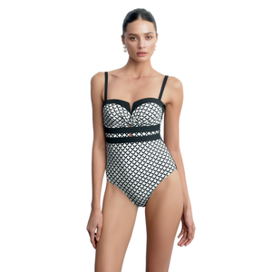 HDJ <b>Plus</b> <b>Size</b> One Piece Swimsuit Tummy Control Conservative Beachwear Sexy Monokini Bathing Suit SQ67536 - Product Image 2