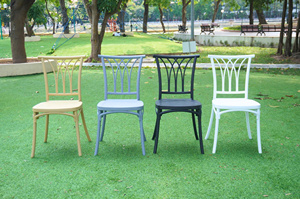 Black Plastic Armless Modern Commercial Dining Chair with Foam Cushion for Hotel Restaurant Villa Mall - Product Image 4