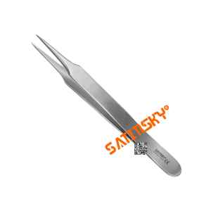 Forceps de bijoutier Fig. 3 instruments de microchirurgie délicats de 12 cm, en acier inoxydable, manuels, marque Satinsky, haute qualité, certifiés CE - Product Image 3