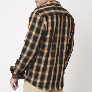 Camisa Clásica de Franela para Hombre, Antiarrugas, Casual, con Botones, Manga Larga, 2 Bolsillos en el Pecho y Puños Ajustables, para Verano - Product Image 5
