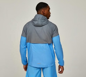 Veste d'hiver décontractée pour homme, imperméable, coupe-vent, à capuche, zippée, respirante, avec logo sur le devant - Product Image 6