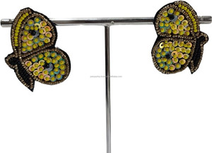 Pendientes Colgantes de Torre con Cuentas de Resina Clásicas Hechos a Mano, con Flores Coloridas, Unisex, Cuentas de Semillas, para Fiesta, Tamaño Personalizado - Product Image 5