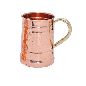 Design élégant Tasse à café polie brillante Tasse à café en cuivre de Moscou faite à la main Tasse en cuivre pur en métal Coffret cadeau - Product Image 1