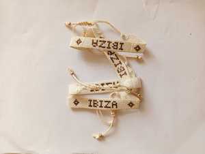Bracelet à perles Ibiza, cordon réglable, style bohème, bijoux unisexes, perles plaquées or - Product Image 4