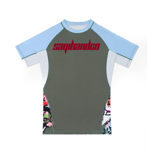 เสื้อรัดกล้ามเนื้อ MMA ยูนิเซ็กซ์ SAQIB&CO รุ่นปกติ พิมพ์ลายดิจิทัล ระบายเหงื่อได้ดี น้ำหนักเบา ยืดหยุ่น ผลิตจากผ้าสแปนเด็กซ์/โพลีเอสเตอร์ สำหรับกีฬาต่อสู้ - Product Image 1