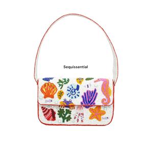 Bolso de mano tipo sobre largo con cuentas, hecho a mano y personalizado, con cierre abierto, para mujer, exportado de la India, 2026 - Product Image 1