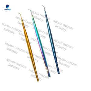 Custom Private Label Eyelash Extension Tweezers Stainless Steel <b>No</b> Gaps Eyebrow Tweezer for <b>Facial</b> Inward Growing <b>Hair</b> <b>Removal</b> - Product Image 4