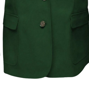 Veste Blazer The Links avec écusson vert forêt, tenue formelle grecque pour homme, uniforme de club brodé, sur mesure en gros - Product Image 4