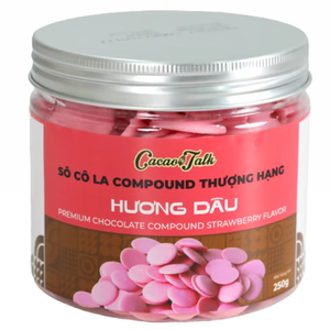 Chocolat Composé Professionnel de Qualité Supérieure pour l'Exportation OEM/ODM, Chocolat Fraise HALAL, Boutons Solides de Cacao pour Boulangerie et Biscuits - Product Image 1