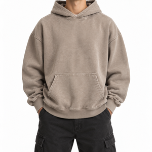 Sweat-shirts à capuche décontractés pour hommes pour un usage quotidien, en tissu polaire chaud en coton, sweat-shirts d'hiver, vêtements décontractés à la mode - Product Image 4