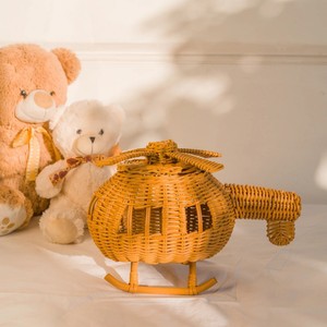 Helicóptero de juguete artesanal de ratán, avión de juguete hecho a mano, helicóptero decorativo para decoración de cuartos infantiles y decoración para niños. - Product Image 2
