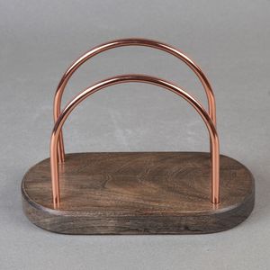 Wooden Sunflower Napkin <b>Holder</b> Decorative Tabletop <b>Tissue</b> Organizer Rustic <b>Kitchen</b> Dining Display Stand - Product Image 5