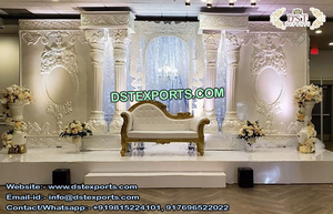 Accessoires de décoration en fibre pour scène de mariage moderne Décor de mariage américain Décoration de mariage indien en fibre de fleurs - Product Image 3