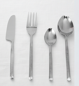 Ensemble de couverts en argent de qualité supérieure, élégants, en acier inoxydable, durables, parfaits pour la maison, les mariages, la cuisine, la salle à manger. - Product Image 1
