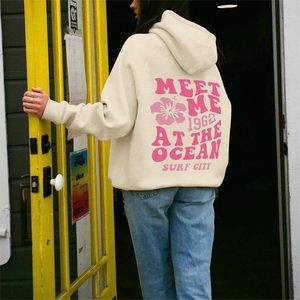 Sweat à capuche tricoté imprimé pour femme, décontracté, à manches longues, respirant, éco-responsable, style streetwear, hiver - Product Image 3