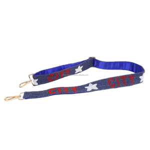 Vintage Handmade Beaded Fabric <b>Bag</b> <b>Strap</b> Custom Embroidered Crossbody Shoulder <b>Strap</b> <b>Replacement</b> Purse Handle Adjustable Durable - Product Image 3