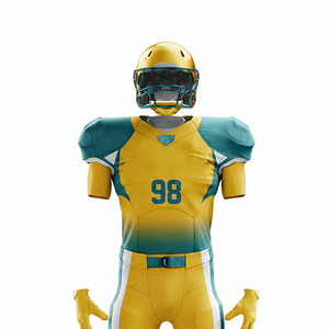 Fournisseur en gros d'uniformes de football américain |   100% Polyester Respirant Léger Manches Courtes Grande Taille Sublimation Frontale Rapide - Product Image 3