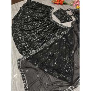 Belle fête porter Lehenga Choli avec broderie travail taille 2XL - Product Image 4