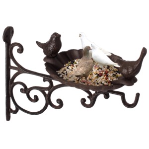 Mangeoire à oiseaux décorative en métal pour l'extérieur, à suspendre, pour jardin, patio, maison - Product Image 3