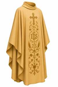 Casulla Bordada Personalizada - Ropa Tradicional de la Iglesia Católica, Tela Transpirable, Túnica de Coro Unisex para Adultos - Product Image 5