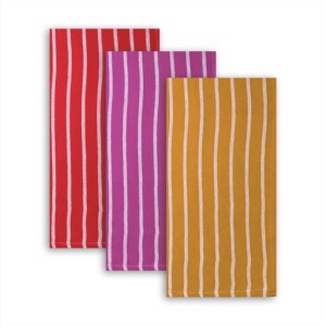 Serviette de cuisine rouge à rayures, design de Noël, avec taille et logo personnalisés, pour usage en cuisine. - Product Image 6