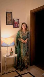 Salwar Kameez de Georgette de Lujo para Mujer, Fabricado en India, para Fiestas, con Bordado Intenso y Detalles de Lentejuelas, Dupatta de Diseñador - Product Image 3