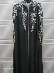Abaya pour femmes style Dubaï, prix abordable, vente en gros, nouveau design, polyester, broderie perlée, coupe ajustée, best-seller - Product Image 3