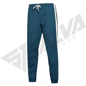 Men's Color Blocking Track Suit Set Fleece Zip-Up Jacket and Pants Casual <b>Winter</b> <b>Wear</b> Stand Collar Design 100% Cotton - Product Image 2