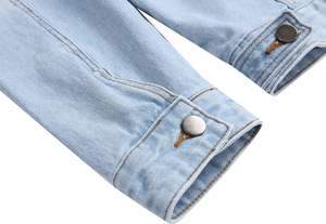 Veste en jean sur mesure pour homme grande taille, manches longues, en coton, veste en jean unie pour homme, disponible en plusieurs couleurs - Product Image 2