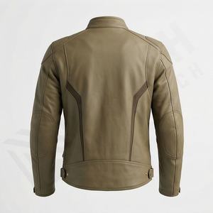 Veste de moto en cuir véritable pour homme de qualité supérieure, nouvelle arrivée, vestes de moto d'hiver, protections amovibles, personnalisables - Product Image 2