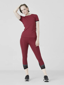 Leggings Deportivos Ecológicos de Cintura Media para Mujer, con Paneles de Malla, de 180g, para Yoga, Fitness y Gimnasio, de Alta Elasticidad y Compresión - Product Image 5
