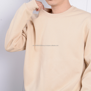 Sudadera de cuello redondo de lana de 420g con logotipo personalizado para hombres y mujeres Top acolchado de lana versátil de otoño e invierno - Product Image 4